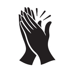 Applause set clapping hands icon set vector illustration