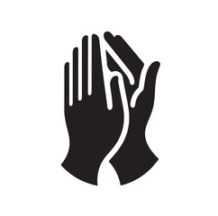 Applause set clapping hands icon set vector illustration