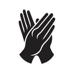 Applause set clapping hands icon set vector illustration
