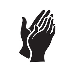 Applause set clapping hands icon set vector illustration