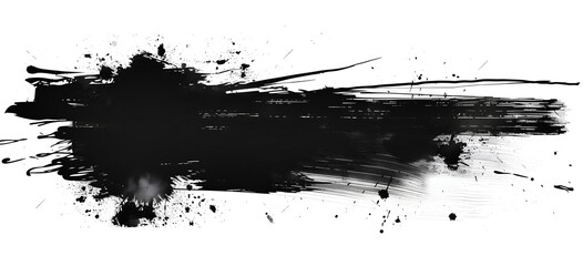 black ink splat background