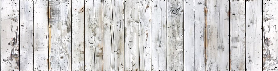 White and Grey Wooden Wall Texture with Old Painted Pine Planks