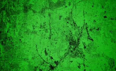 Obraz premium Green textured paper or concrete wall wide banner background, Green velvet with lighting, abstract texture background dark green background green background