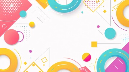 Fototapeta premium Abstract Geometric Design with Vibrant Colors