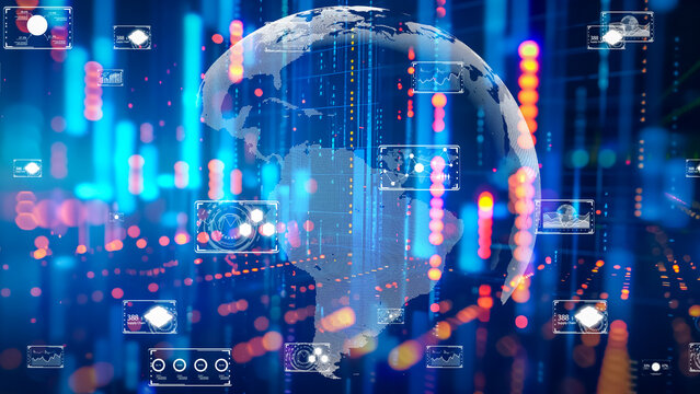 AI Advanced technology and digital transformation concept.