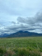 clouds over the mountains