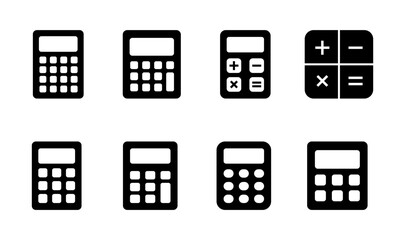 Calculator icon set. Accounting calculator icon. calculator vector