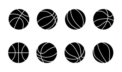 Obraz premium Basketball icon set. Basketball ball icon. Basketball logo vector icon