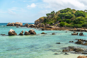 Osprey island located close to Lizard Island on Great Barrier Reef in Queensland, Australia. Osprey island is seabird nesting area