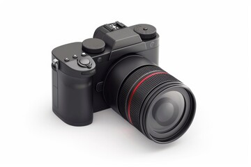 Photography equipment with lens attached, suitable for use in various settings and applications