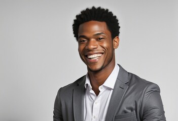 confident Laughing expressionof african man, portrait