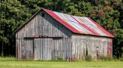 Obraz premium Old Barn with Red Roof.