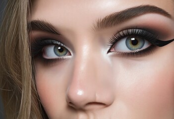 Obraz premium close up - female face 