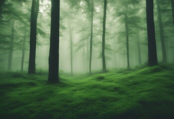 Obraz premium and nature natural plant decor tree forest frame white green blank space olated clear border