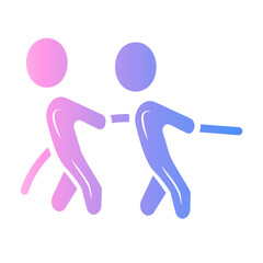 tug of war Gradient icon