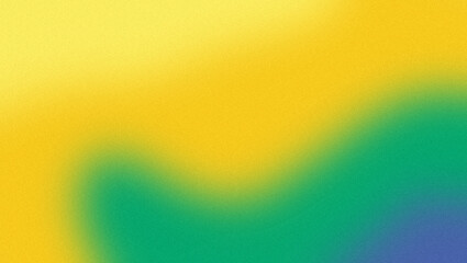 Wavy noisy and grainy yellow blue green copy space background