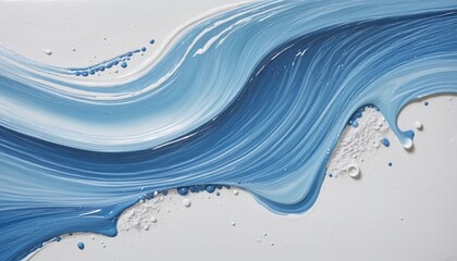 Blue and white oil abstract painting background