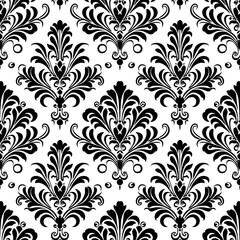Seamless pattern with vintage floral design