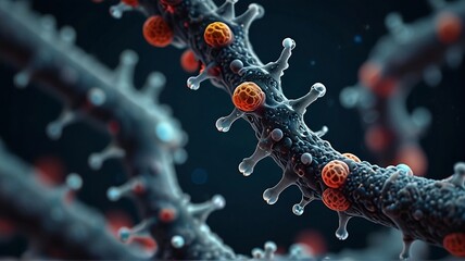 3d rendered illustration of dna, An illustration of epigenetic modifications, highlighting the environmental factors that can influence gene expression without altering the underlying DNA sequence