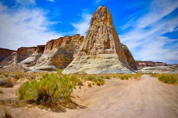 Big Water Rocky Formations in Utah, USA