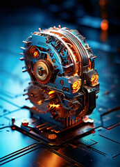 background with gears