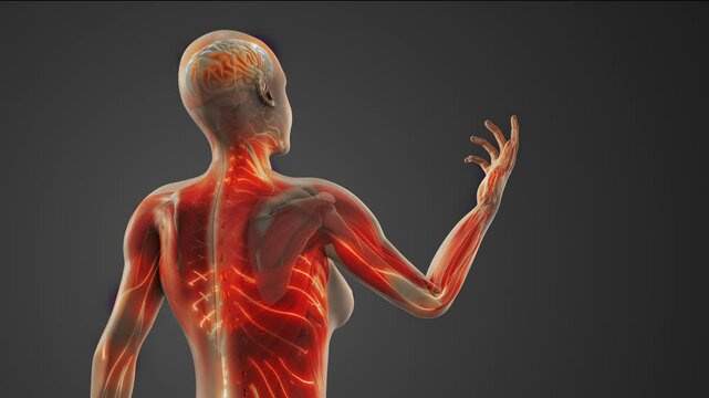 Medical concept of complex regional pain syndrome