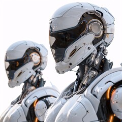 Robots get ready, sideways.