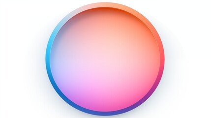 Vibrant Gradient Circle with Soft Color Transitions
