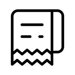 Bill Icon Vector Symbol Design Illustration