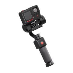 go pro with gimbal 3d icon, content creator 3d icon set, transparent background