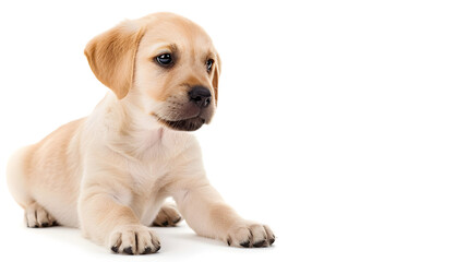 Puppy isolated on white background