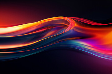 Obraz premium smooth gradient black background, wallpaper