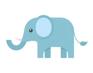 Obraz premium A standing elephant cartoon illustration