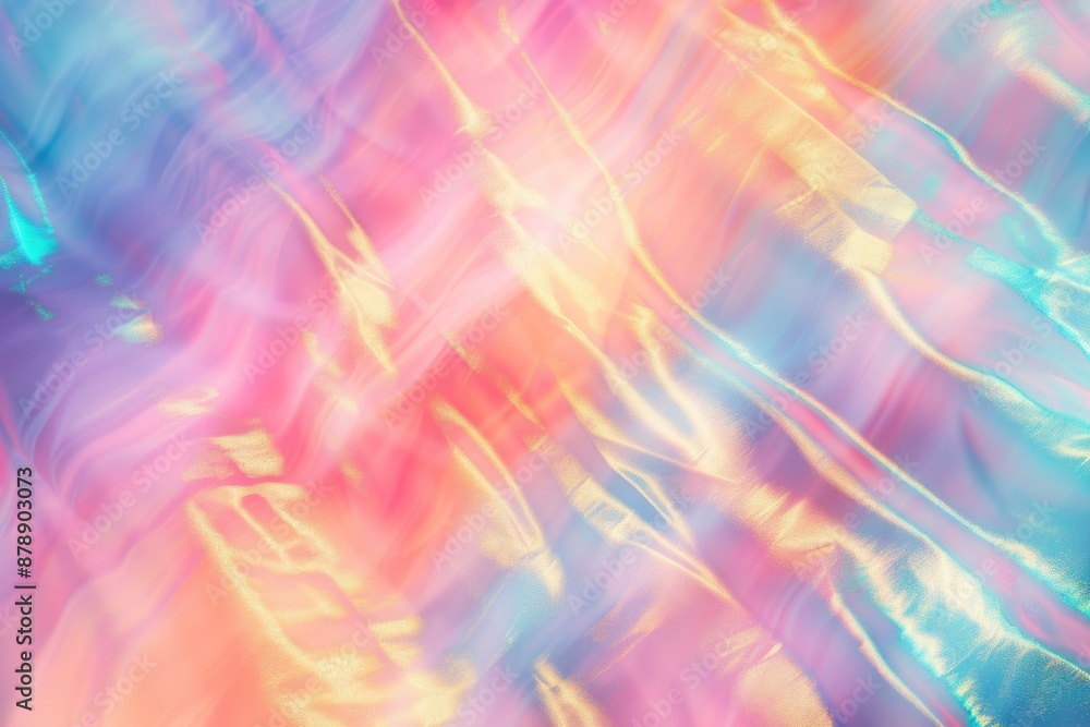 Poster a blurred image of a vibrant background with unclear shapes and colors