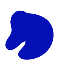 Colourful abstract shape blob vector 