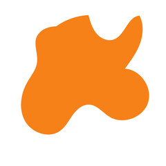 Colourful abstract shape blob vector 