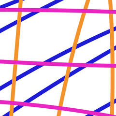 Abstract orange pink blue grid lines 