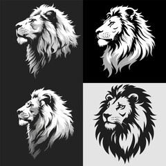 Lion logo design vector illustration