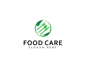 Food culinary logo with love sign or heart concept. cooking icons. organic food emblem . restaurant creative symbols. food. vector illustration element