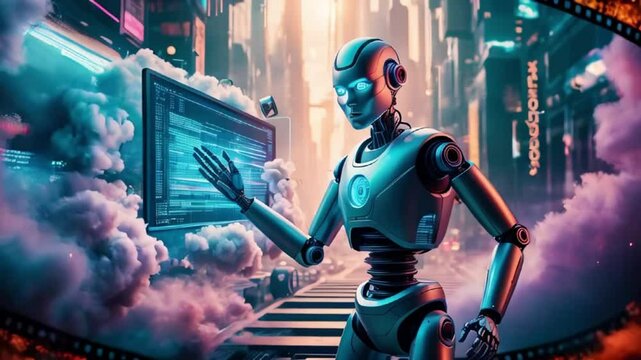 robotic video post-production concept