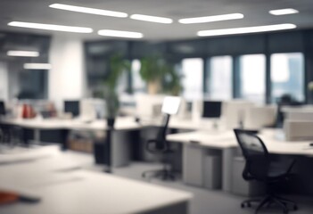 office background panoramic interior defocused beautiful bokeh business work abstract facility management property