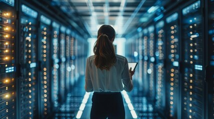 High-resolution image of system engineer from cyber data security company