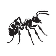 Ant silhouette vector
