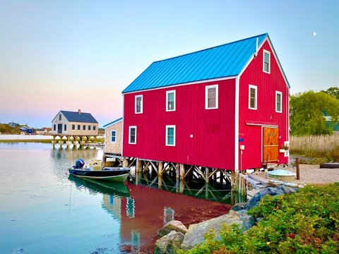 Fishing Shack at Cape Porpoise in Kennebunkport, Mine USA