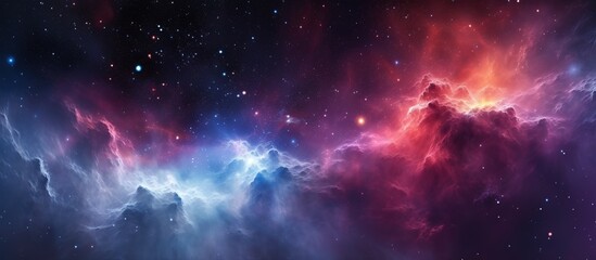 Fototapeta premium Cosmic Nebulae: A Symphony of Colors and Stars