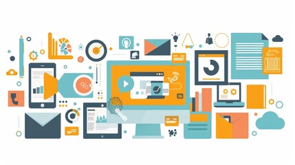 A comprehensive content marketing strategy that includes blogs, videos, and infographics.