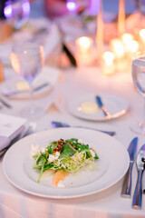 table setting for dinner