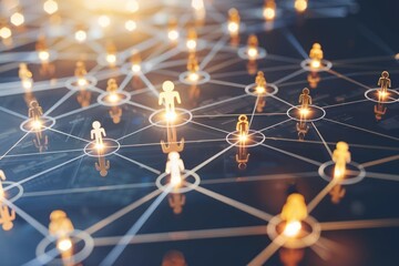 business communication concept, network concept, human resources, management strategy design