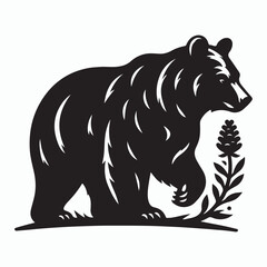 bear silhouette vector