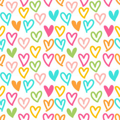 seamless pattern with hearts